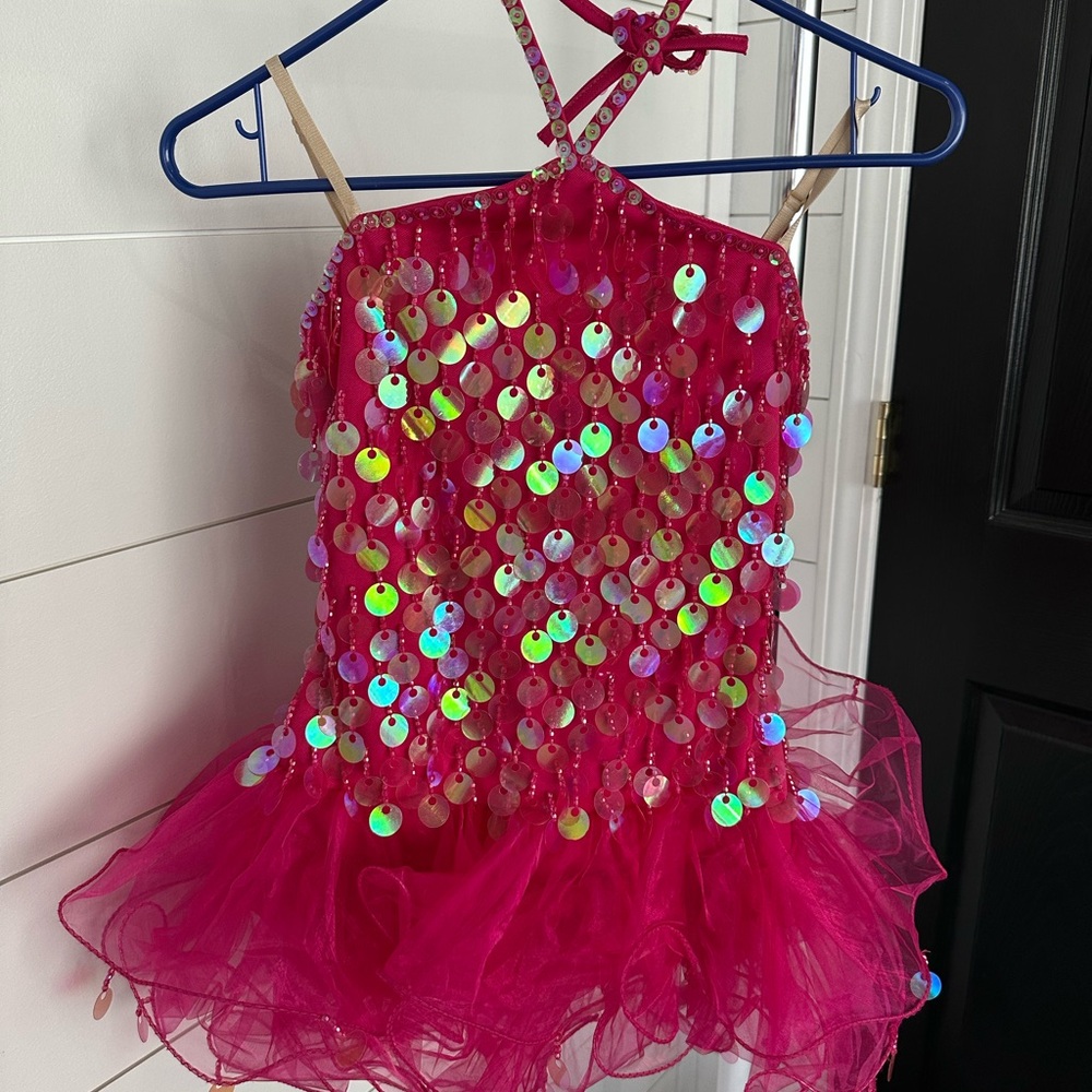 Weissman Radiant Pink Sequin Dance Costume